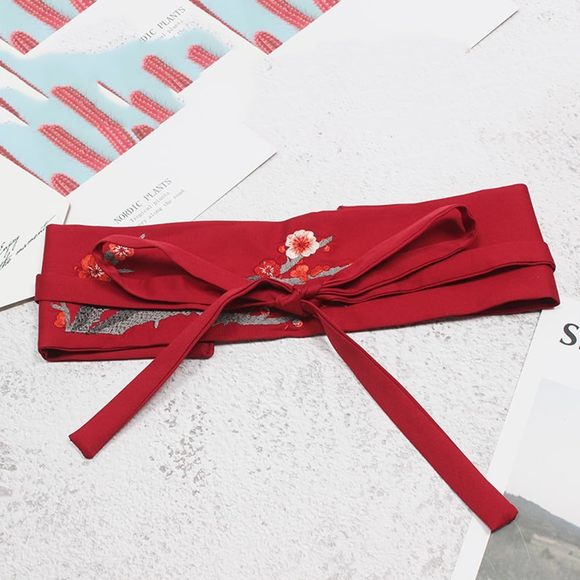 Women Japanese Obi Belt For Kimono Robe Yukata Wide Floral Wrap Tie Cinch🤪 - Picture 3 of 5